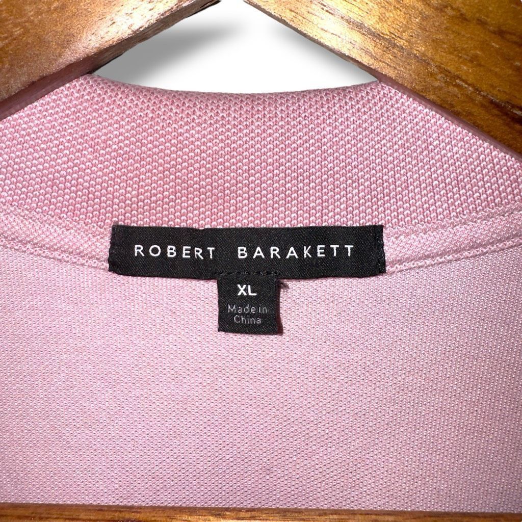 Robert Barakett Robert Barakett Blush Pink Open Collar Knit Polo Shirt XL Size US XL / EU 56 / 4 - 2 Thumbnail