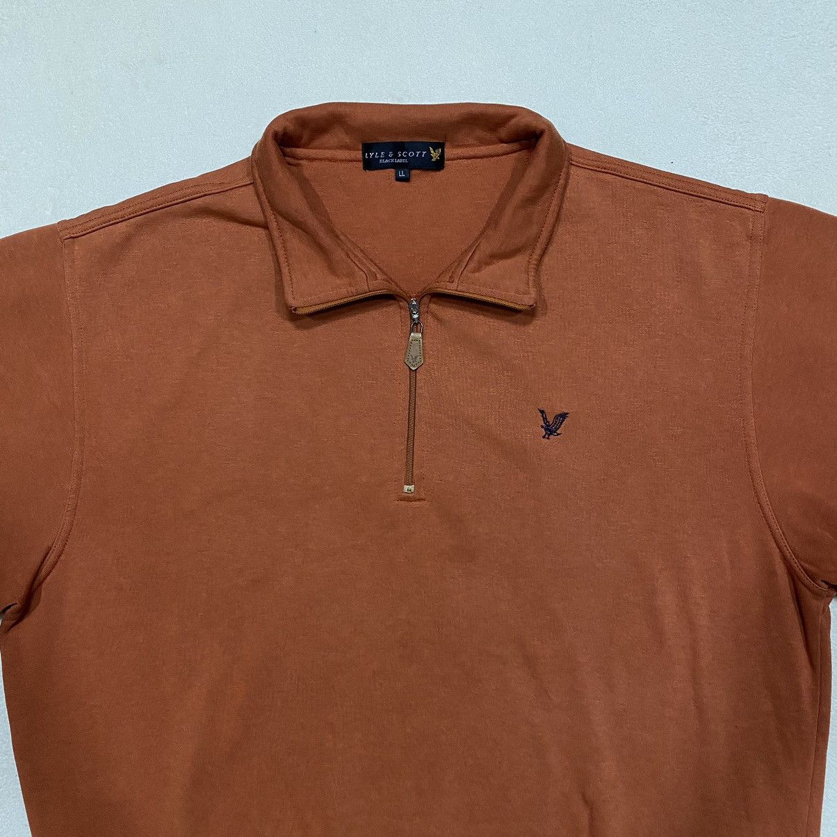 Japanese Brand × Lyle & Scott LYLE & SCOTT Embroidered Logo 1/4 Zipper Sweatshirt Size US XL / EU 56 / 4 - 2 Thumbnail