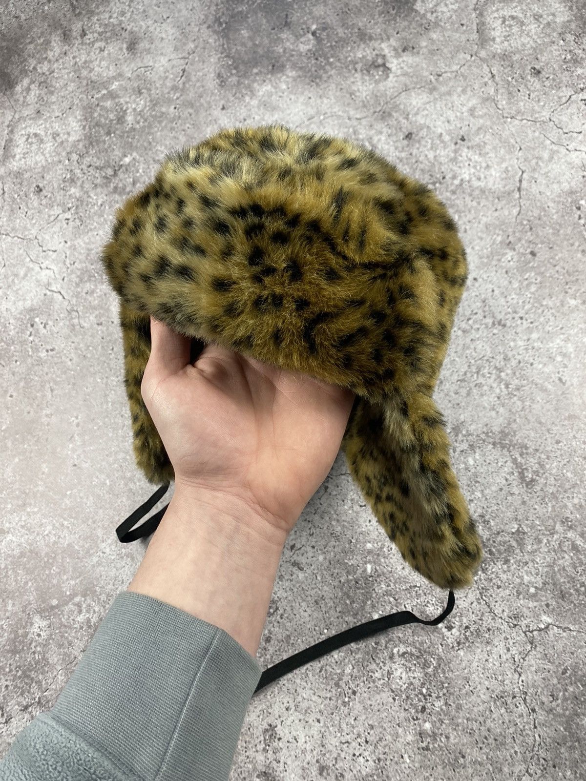 Hysteric Glamour × Japanese Brand Y2K Fur Fuzzy Leopard Mohair Cute Vintage Hat Ushanka Size ONE SIZE - 2 Thumbnail