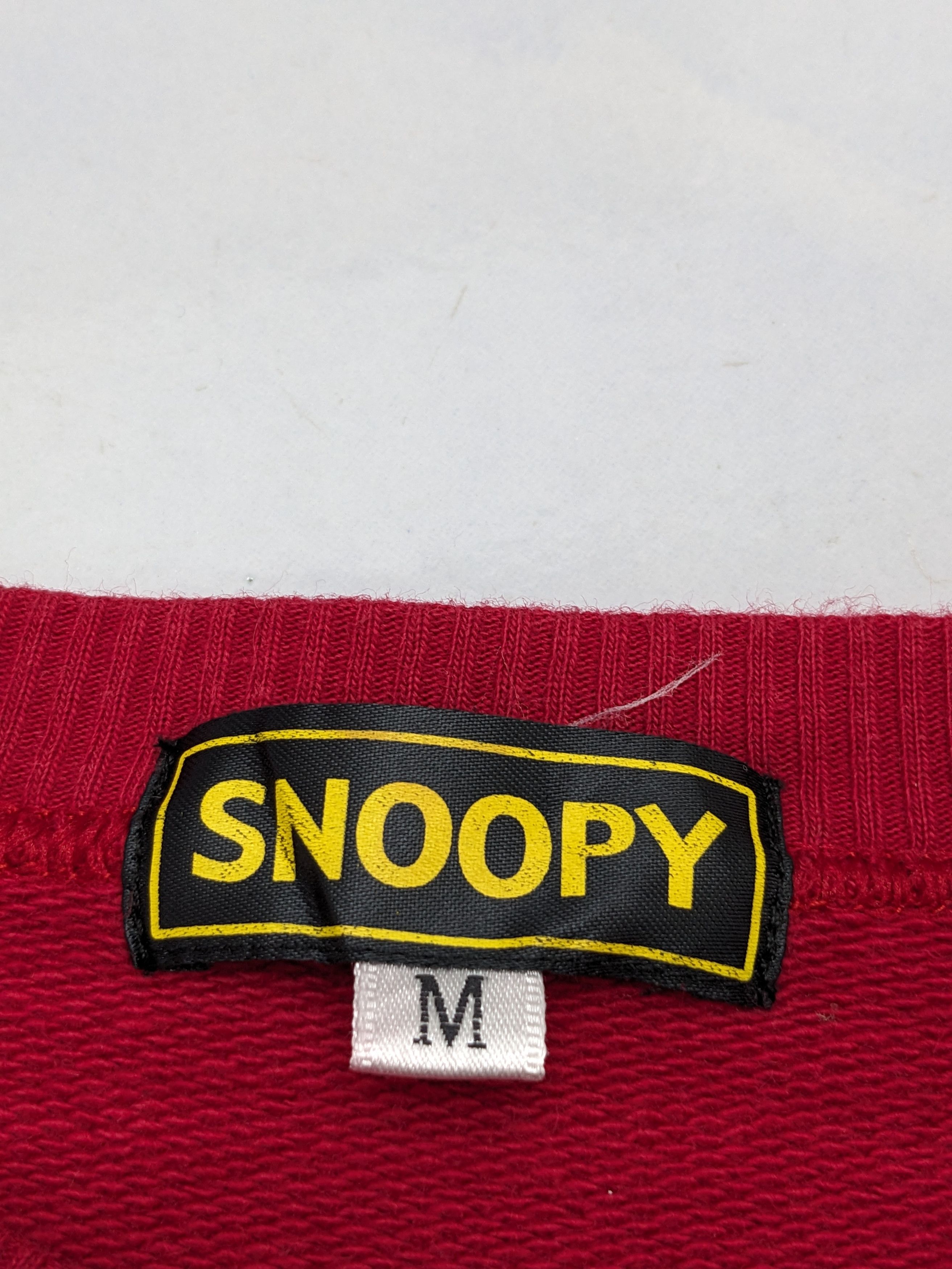Peanuts Vintage Snoopy Peanuts Red Embroidered Crewneck Sweatshirt Size US M / EU 48-50 / 2 - 11 Thumbnail