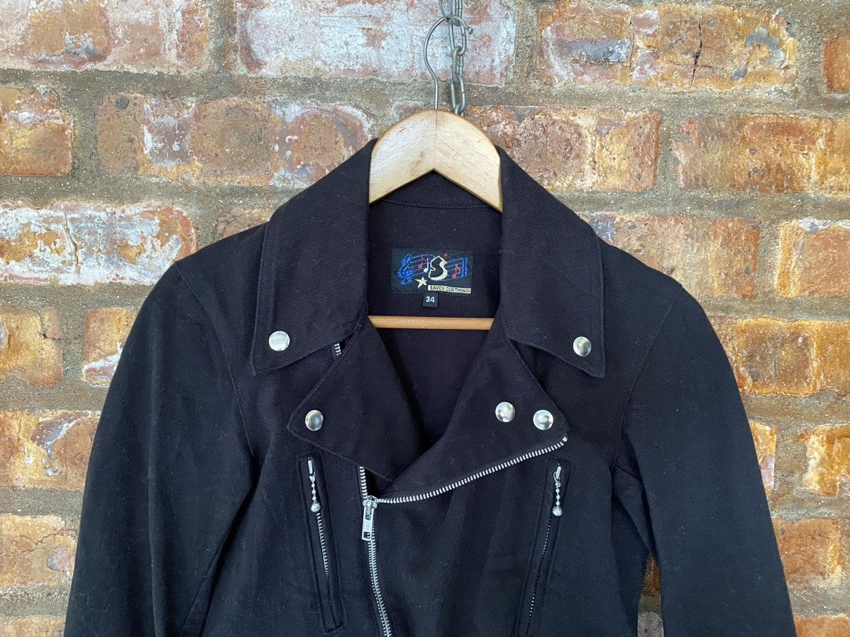 Lad Musician 1990s Savoy Clothing Japan Punk Rider double collar jacket Size XS / US 0-2 / IT 36-38 - 3 Thumbnail