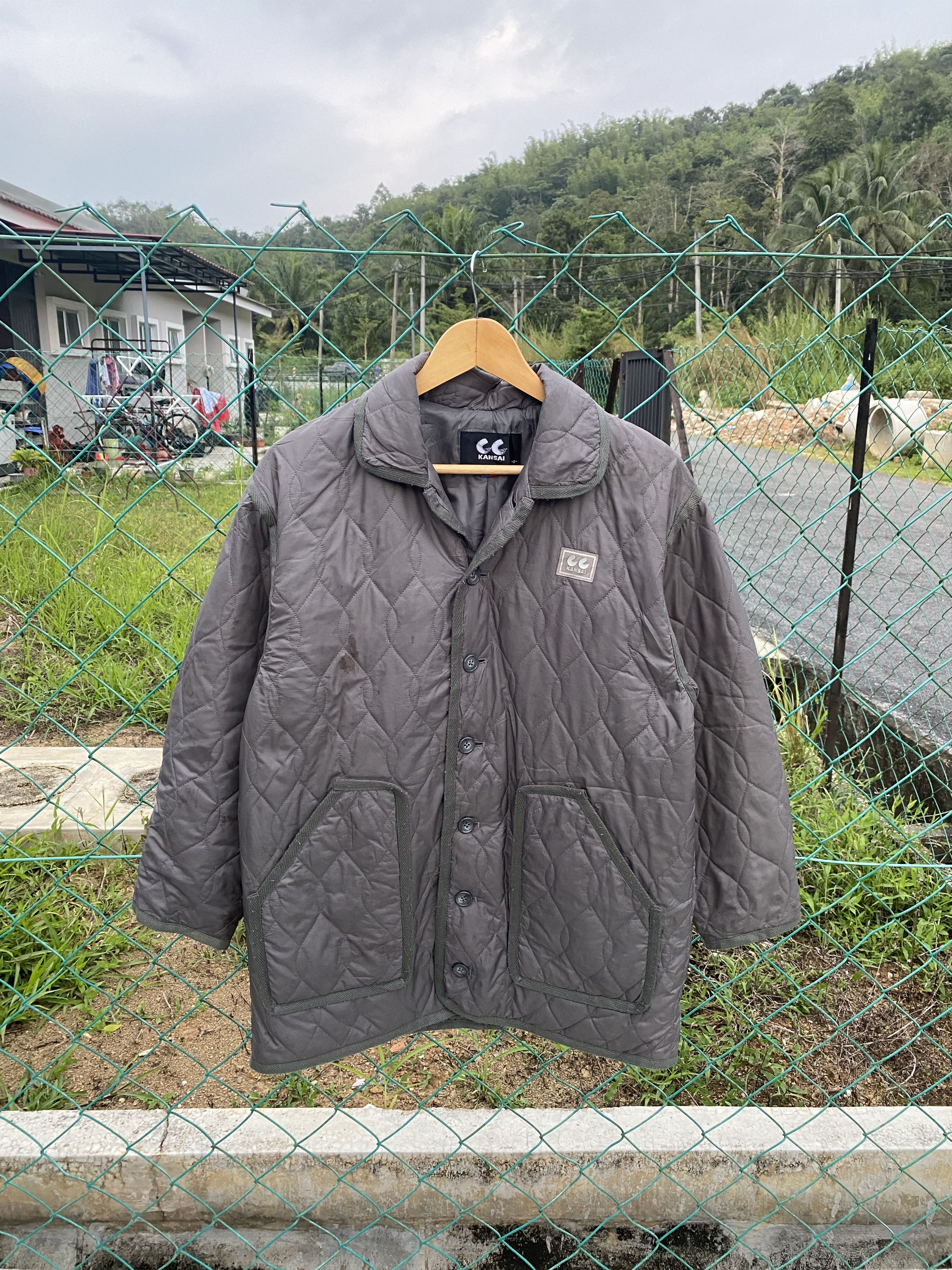 image of Kansai Yamamoto Steals Aw Vintage Cc Kansai Quilted in Grey, Men's (Size Medium)