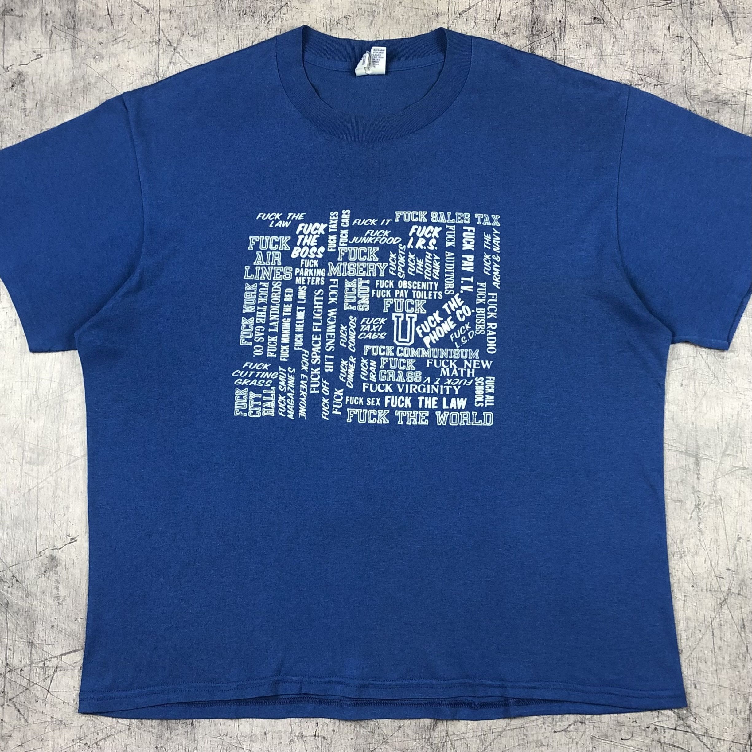 Vintage Vintage Fuck All Adult Dirty Joke USA Tee Size US M / EU 48-50 / 2 - 1 Thumbnail