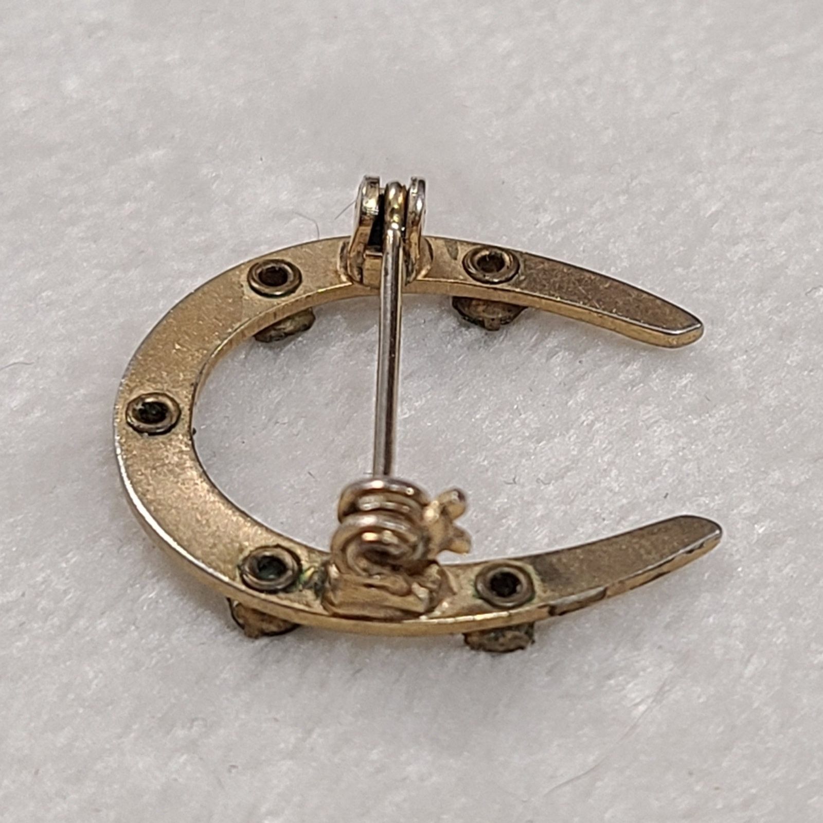 Other Antique Jeweled Gold Horseshoe Brooch Size ONE SIZE - 2 Thumbnail