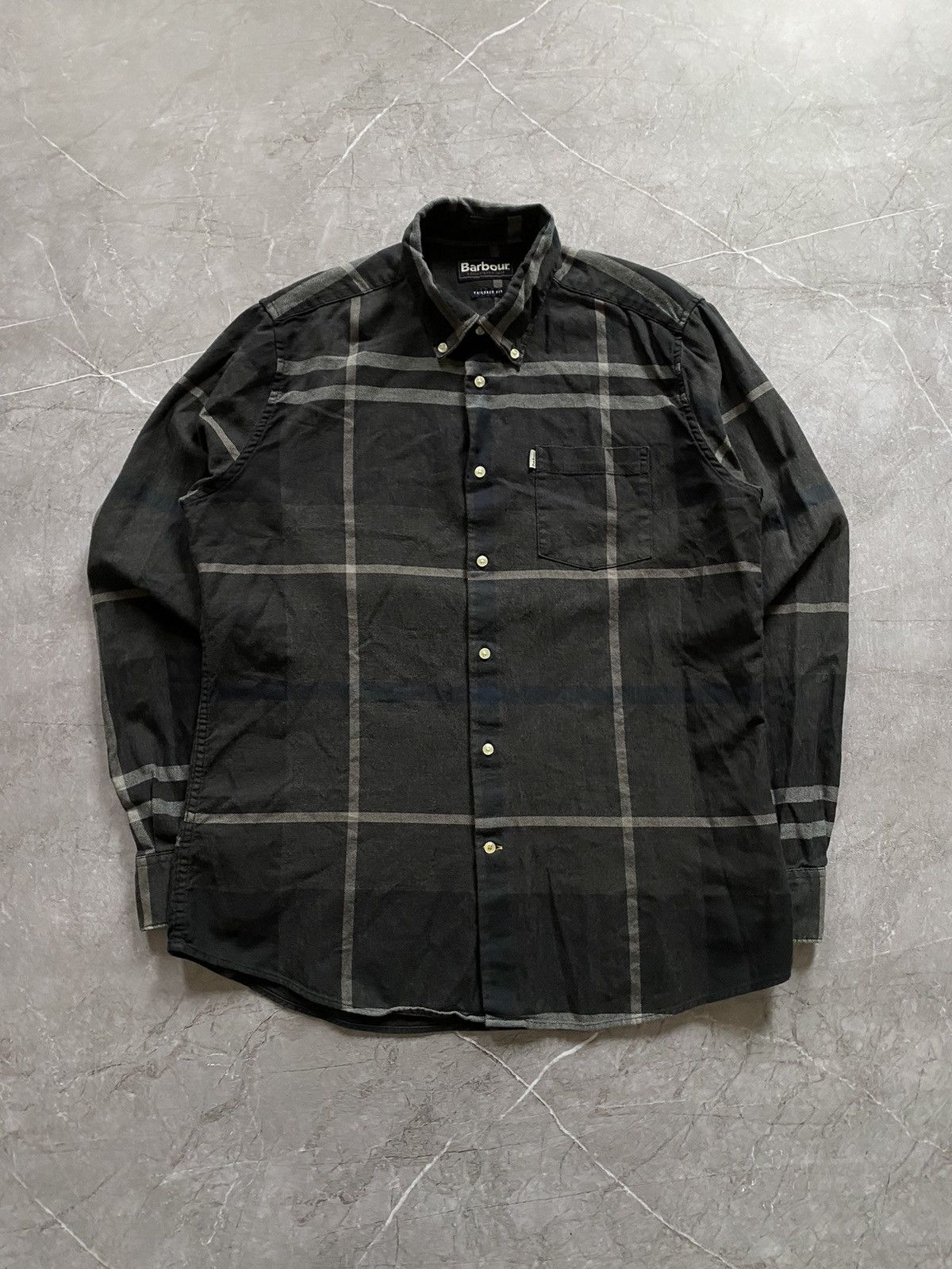 Barbour × Vintage Rare Y2K Barbour Shirt Plaid Button Up Nova Check Size US M / EU 48-50 / 2 - 2 Thumbnail