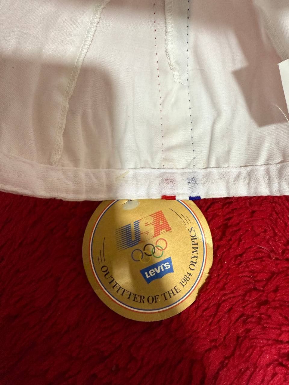 Levi's Vintage Clothing VINTAGE LEVIS 1984 OLYMPICS CYCLING HAT CAP Size 42 - 1 Thumbnail
