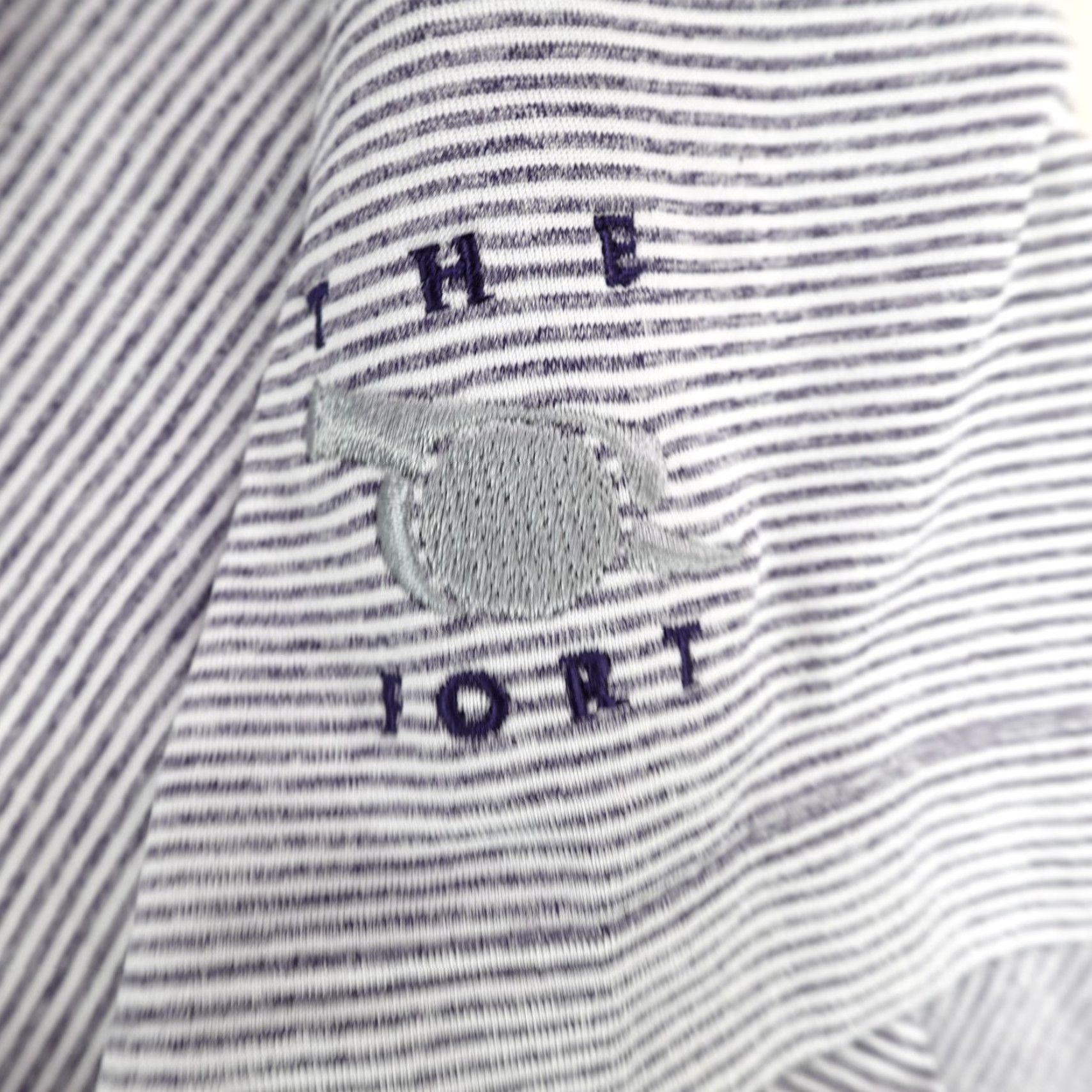johnnie-O VINTAGE Johnnie-O Polo Shirt Mens XL Gray White Stripes Performance The Port Golf Club Size US XL / EU 56 / 4 - 4 Thumbnail