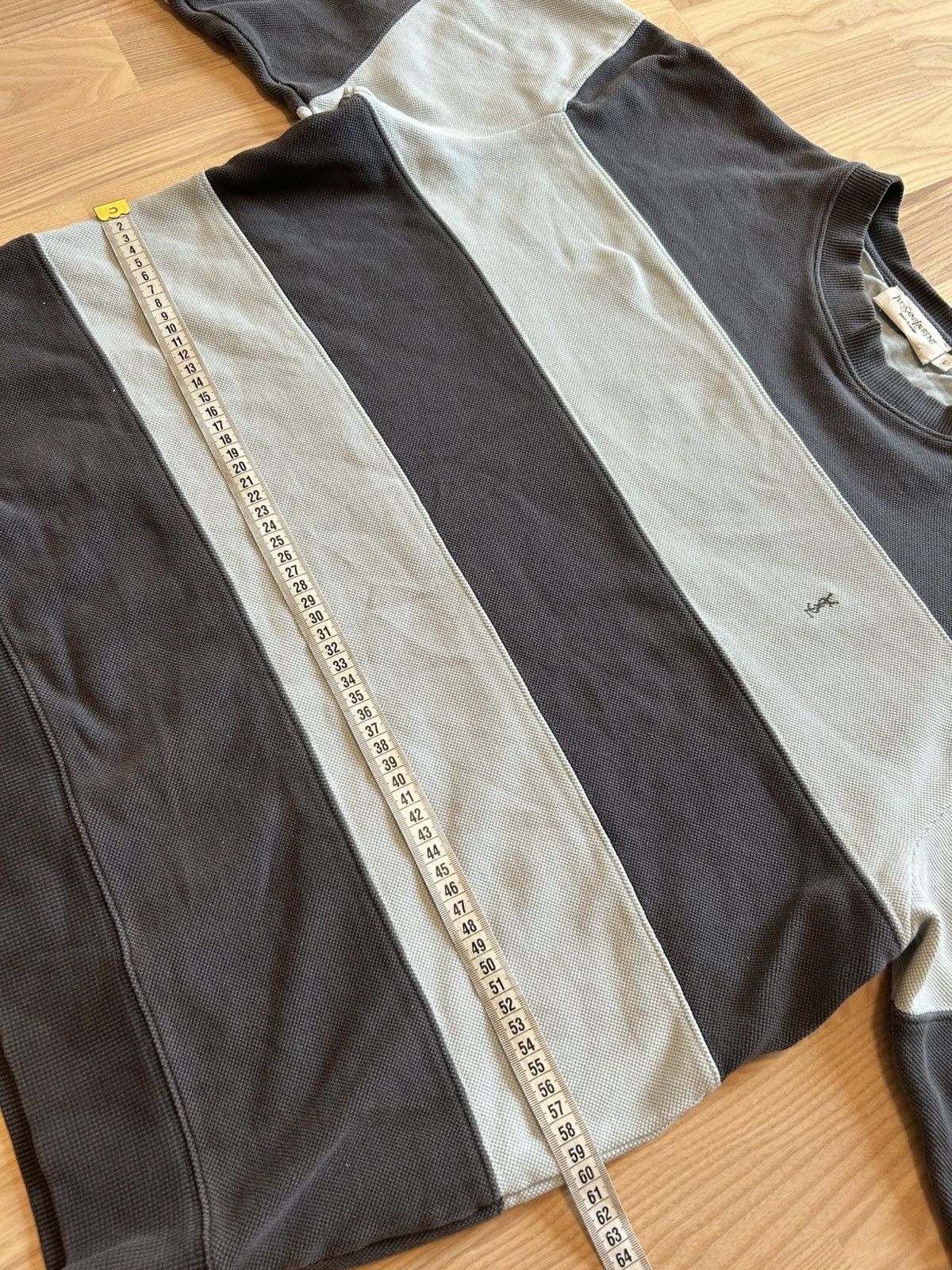 Yves Saint Laurent Yves Saint Laurent Pour Homme Striped Relaxed Crewneck Size US L / EU 52-54 / 3 - 6 Thumbnail