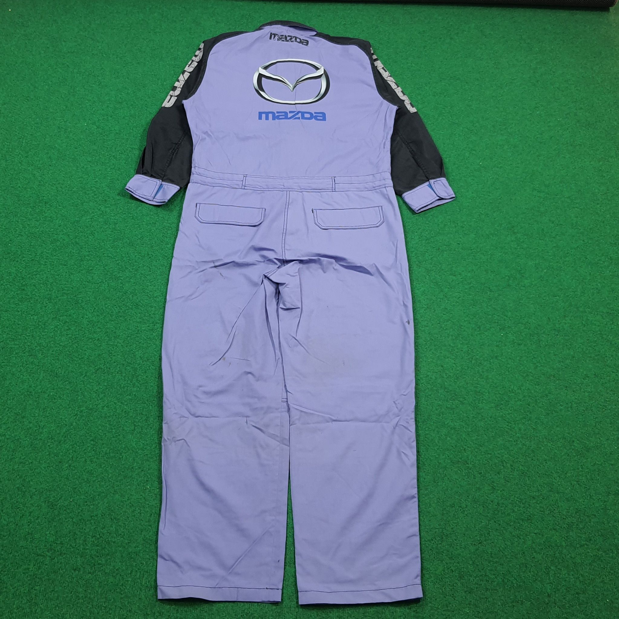 Japanese Brand Vintage Mazda Japan Motorsports Utility Coverall C309N10 Size US M / EU 48-50 / 2 - 2 Thumbnail