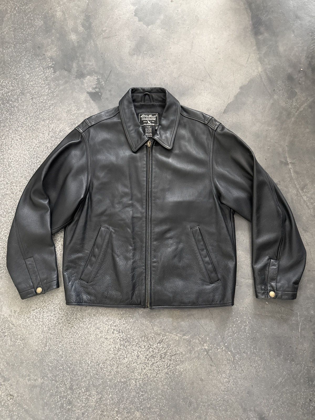Men's Eddie Bauer Leather Jackets | Grailed
