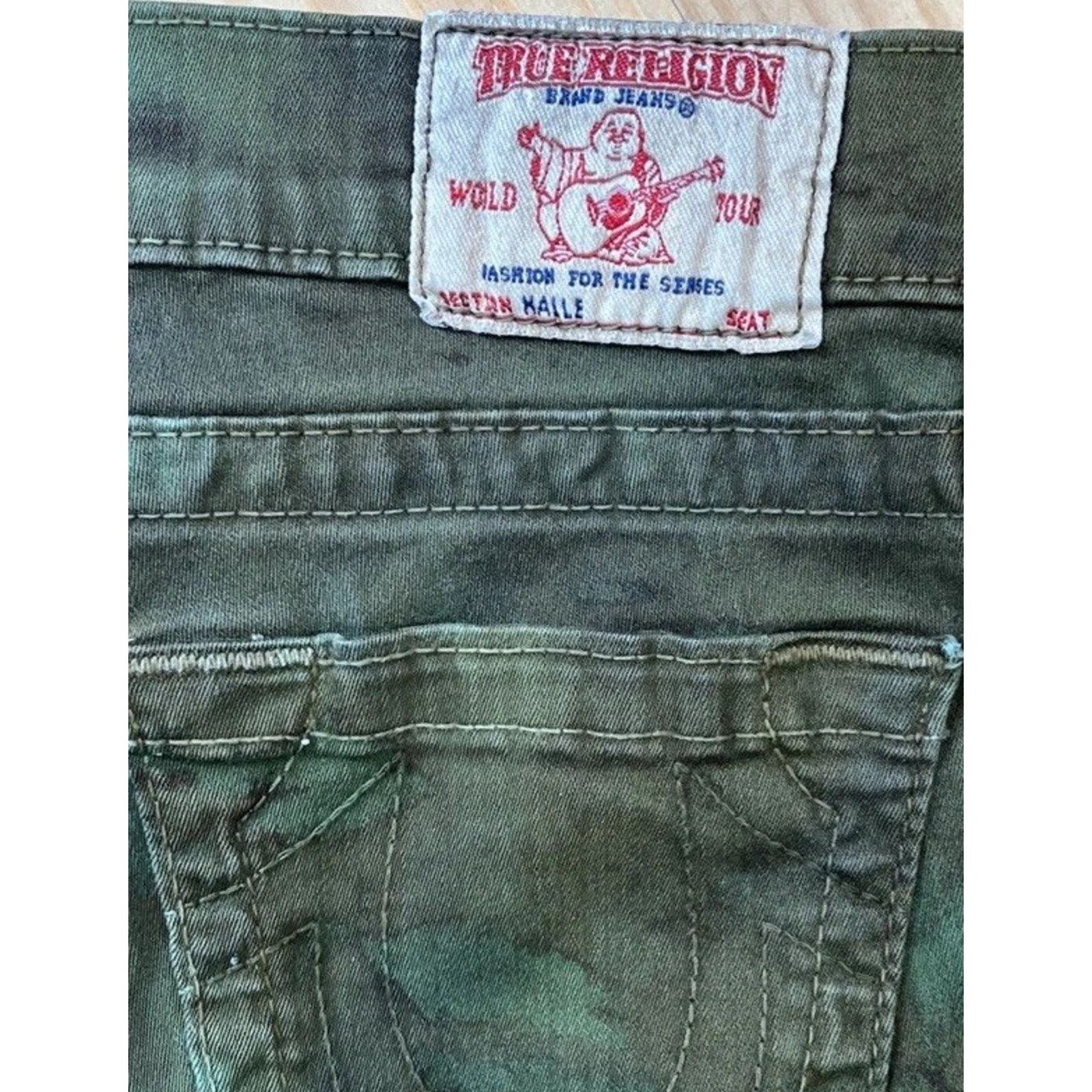 True Religion TRUE RELIGION Camouflage Women's 27 Jeans Faded Made In USA Size 27" / US 4 / IT 40 - 4 Thumbnail