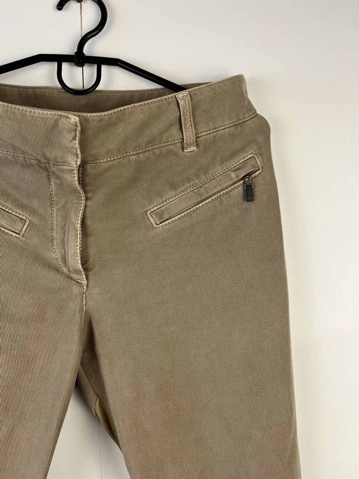 Brunello Cucinelli Brunello Cucinelli Lux Leather & Cotton Pants Trousers Italy Size 28" / US 6 / IT 42 - 3 Thumbnail