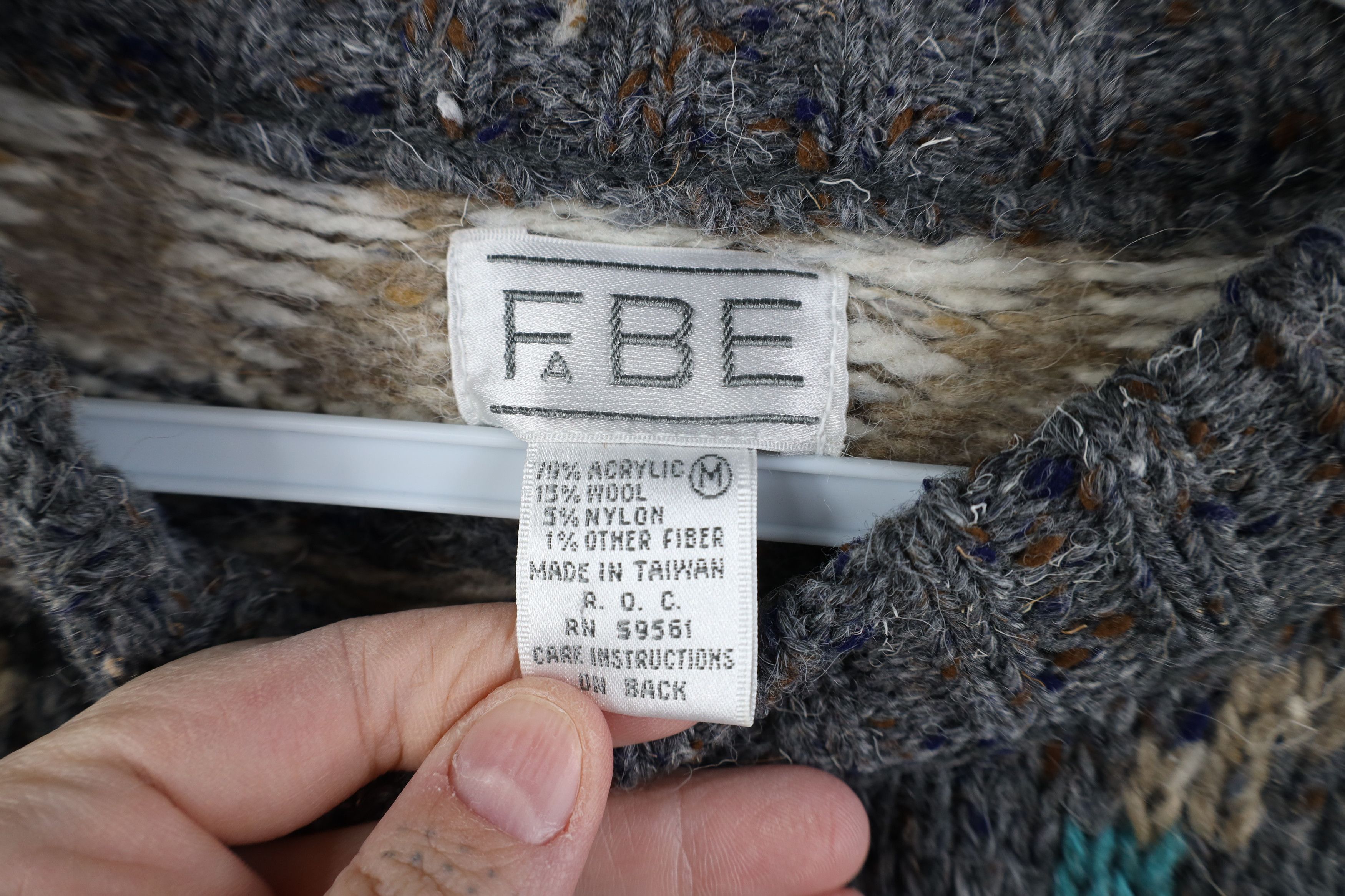Vintage Vintage 90s Streetwear Fair Isle Southwestern Knit Sweater Size M / US 6-8 / IT 42-44 - 6 Thumbnail