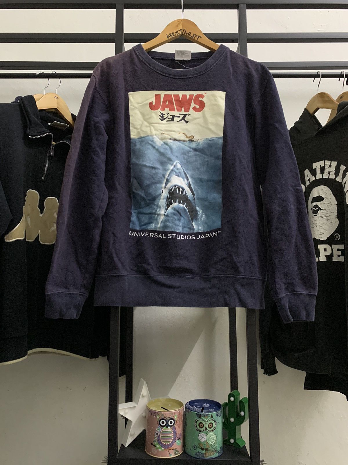 Japanese Brand × Vintage VINTAGE JAWS UNIVERSAL STUDIO JAPAN BIG PRINT Size US M / EU 48-50 / 2 - 1 Thumbnail