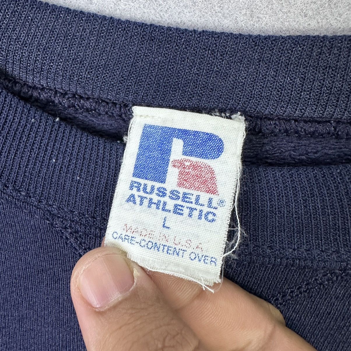 Russell Athletic Vintage Russell Athletic Sweatshirt Navy Blue Made in USA Size US L / EU 52-54 / 3 - 4 Thumbnail