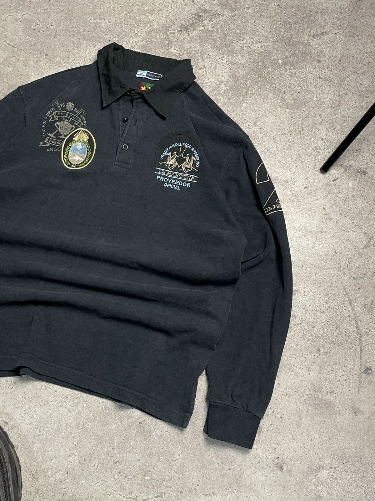 La Martina Vintage La Martina long sleeve rugby polo t shirt Size US XL / EU 56 / 4 - 2 Thumbnail