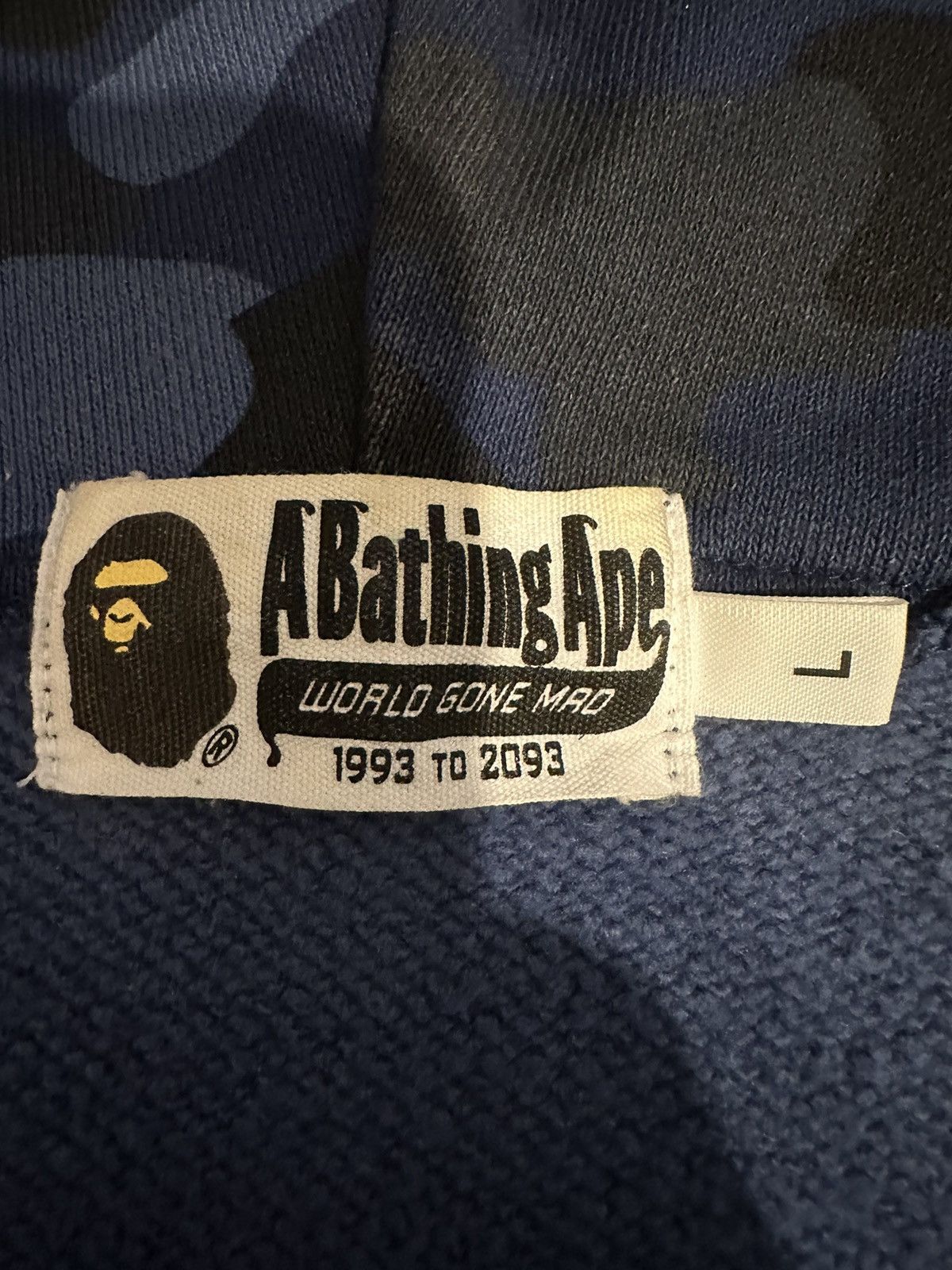 Bape Blue Camo Tiger Hoodie