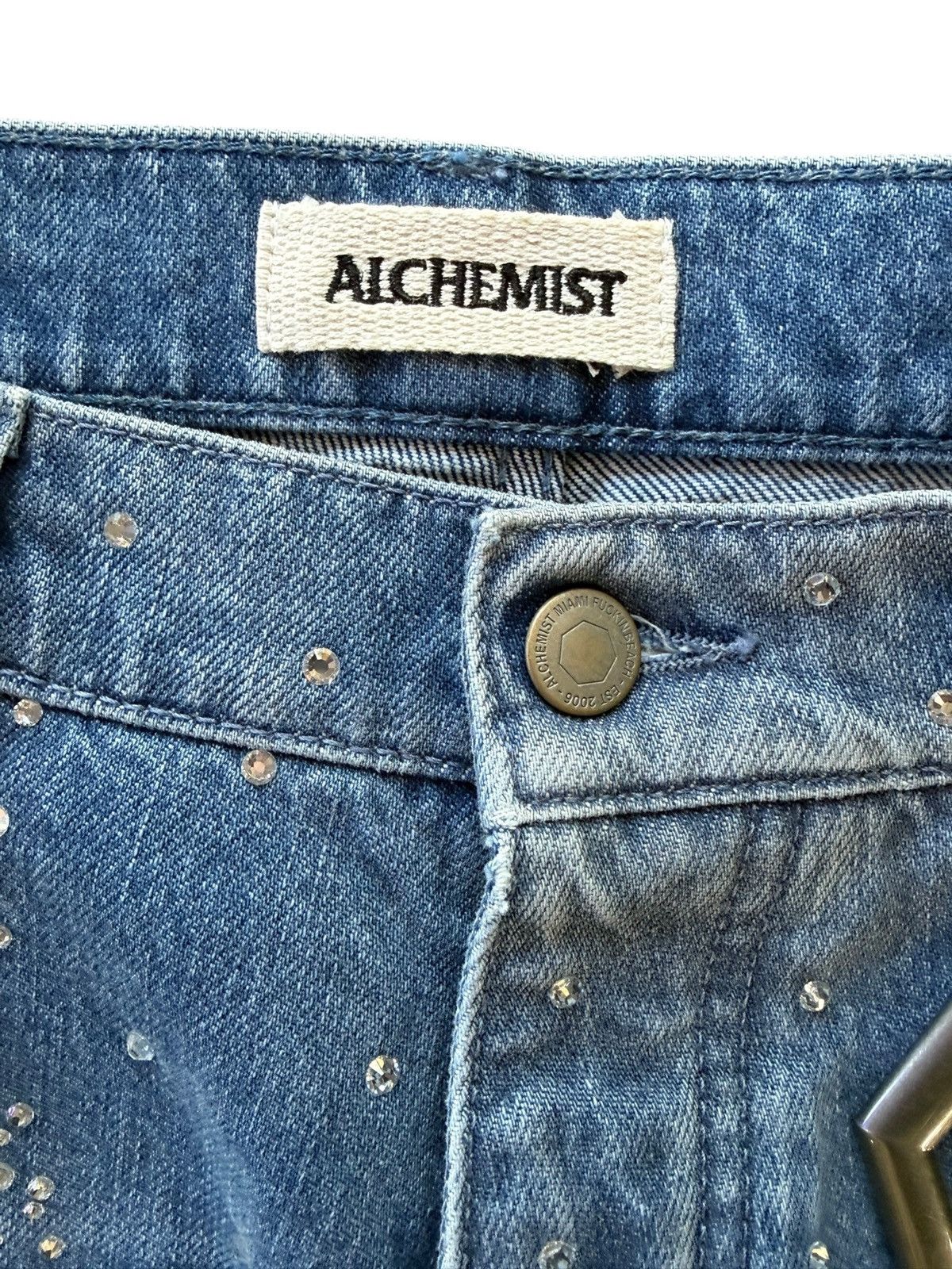 Alchemist Alchemist Crystal & Mohair Studio Jeans Size US 32 / EU 48 - 4 Thumbnail