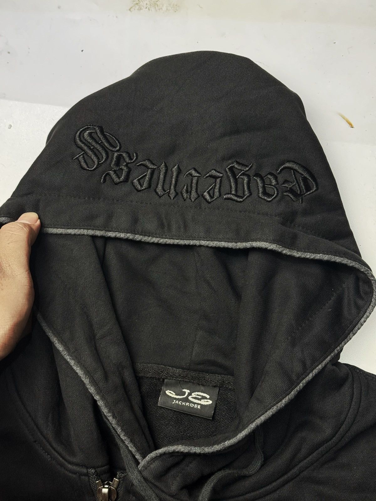 If Six Was Nine × Japanese Brand × Le Grande Bleu (L.G.B.) Jackrose Ifsixwasnine Asymmetrical Hooded Skulls Size US M / EU 48-50 / 2 - 7 Thumbnail