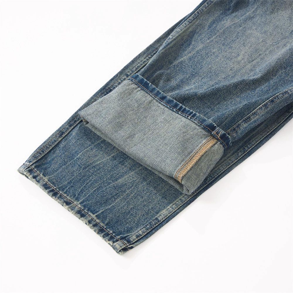 Vintage Retro high street punk washed distressed scimitar jeans Size US 34 / EU 50 - 6 Thumbnail