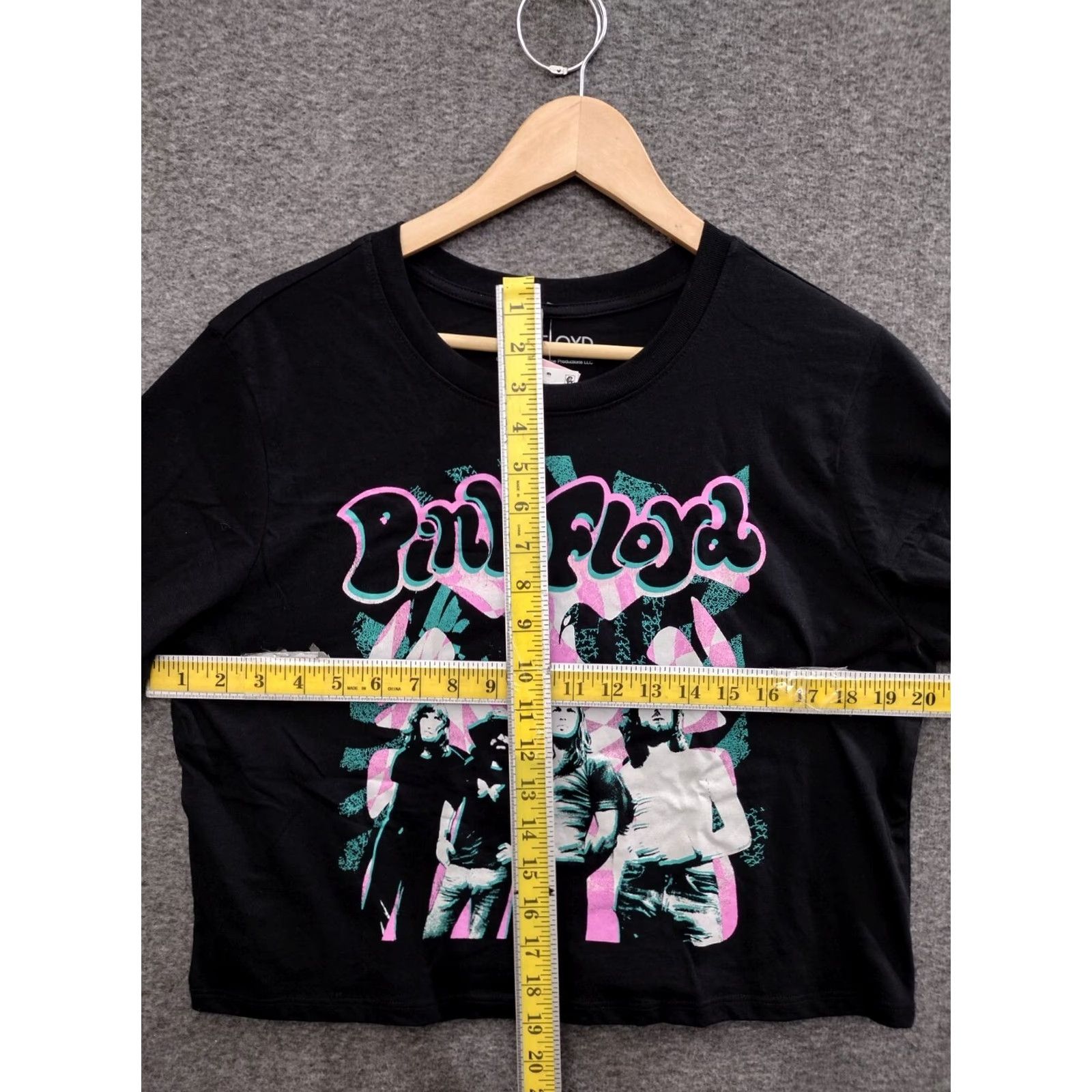 Vintage Pink Floyd Black Logo Short Sleeve Cropped T Shirt XL Womens Crew Neck Vintage No Size XL / US 12-14 / IT 48-50 - 4 Thumbnail