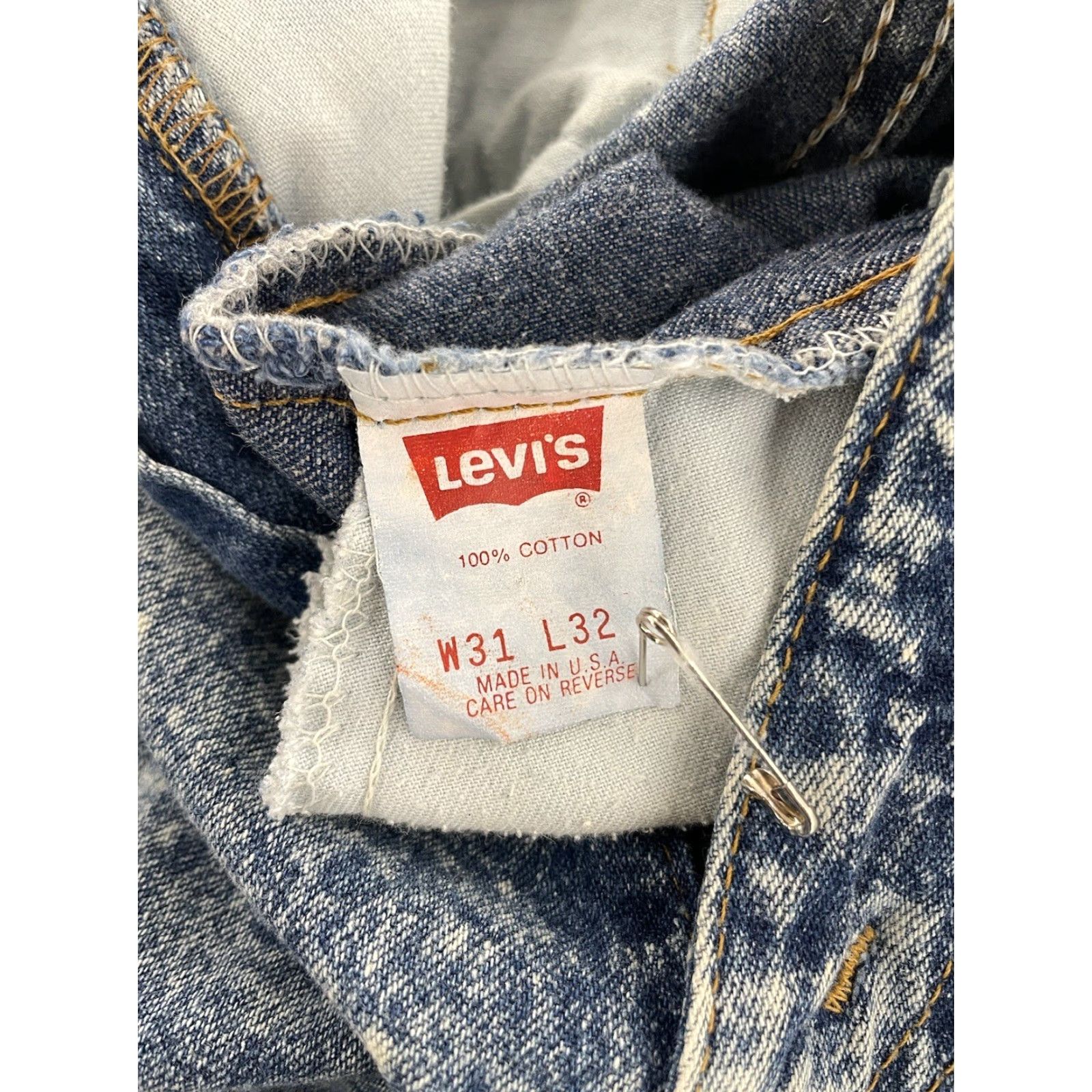 Levi's VINTAGE Levi's Silvertab Jeans Women 31x32 Blue Cotton Pleated Tapered USA 90s Womens Size 31" - 6 Thumbnail