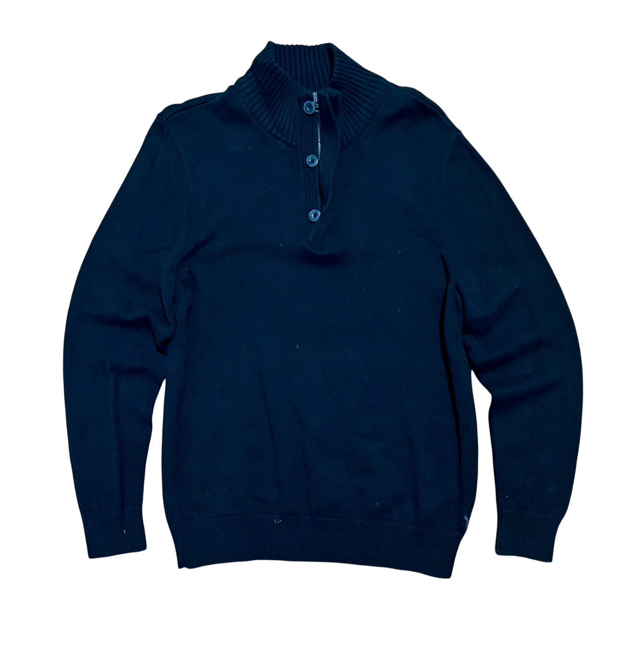 American Eagle Outfitters American Eagle Athletic Fit 3 Button Quarter Zip Sweater Size US XL / EU 56 / 4 - 1 Thumbnail