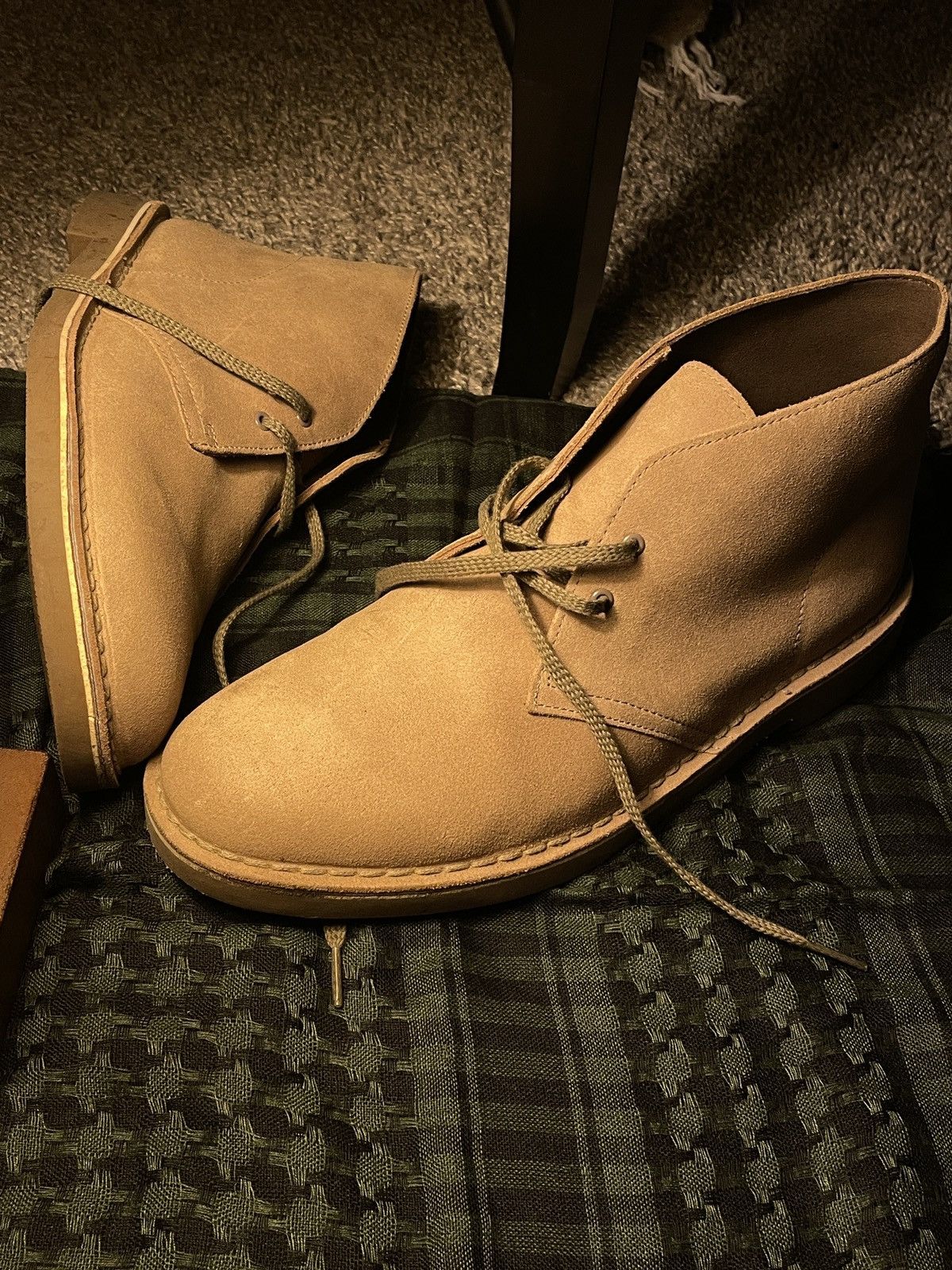 Clarks clarks bushacre leather chukka boot Size US 11 / EU 44 - 1 Thumbnail