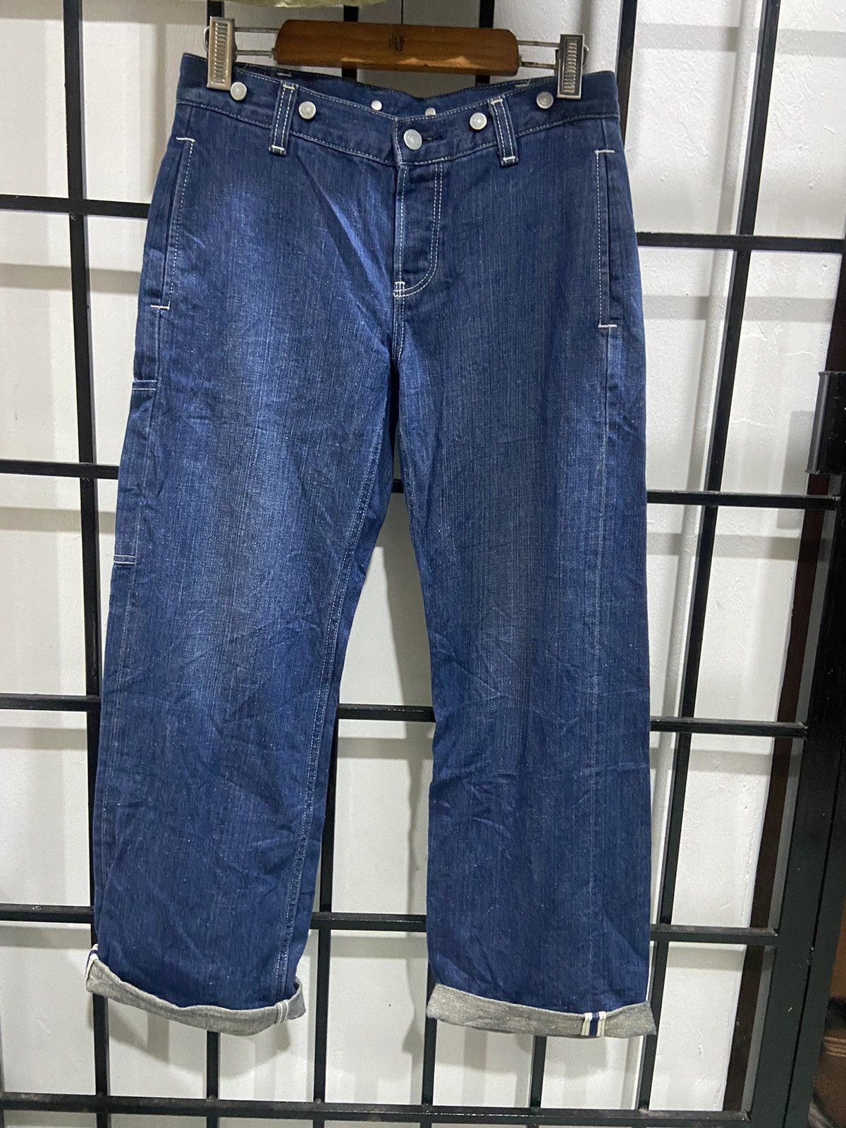 Edwin × Margaret Howell Combo croptop and EdwinXMargaretHowell selvedge denim pants Size 29" - 4 Thumbnail