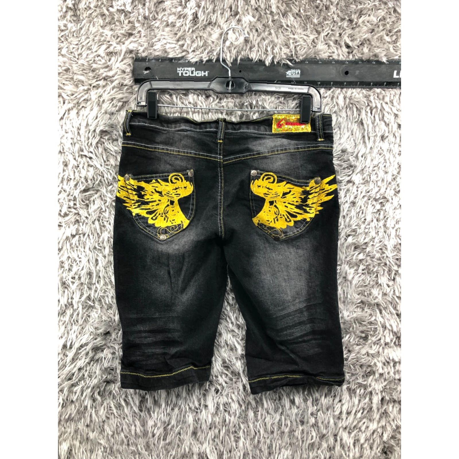 Vintage Evolution Bermuda Shorts Juniors Size 9 Mid Rise Dark Wash Blue Denim Jeans Female Women Vintage: No (style Bermuda) Size 30" / US 8 / IT 44 - 4 Thumbnail