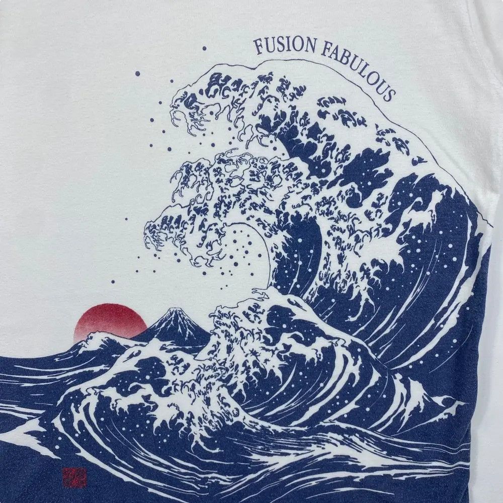 Japanese Brand Japanese Brand FUSION FABULOUS Big Waves Art Graphic Tee Size US M / EU 48-50 / 2 - 2 Thumbnail