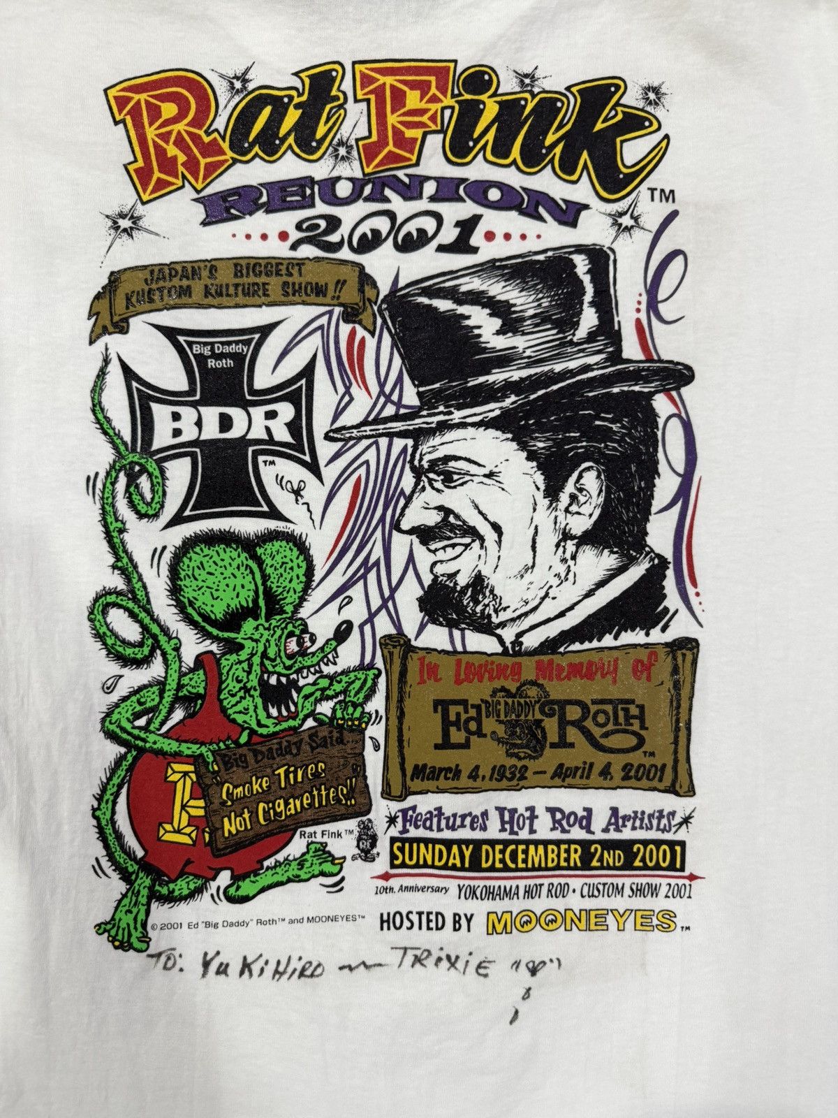 Vintage Vintage deadstock 2001 Ed 'Big Daddy' Roth and Mooneyes Tee Size US M / EU 48-50 / 2 - 3 Thumbnail