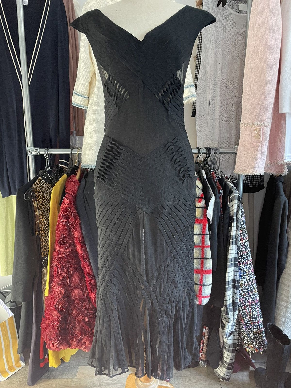 Dior × John Galliano Christian Dior by John Galliano mesh dress Size L / US 10 / IT 46 - 1 Thumbnail