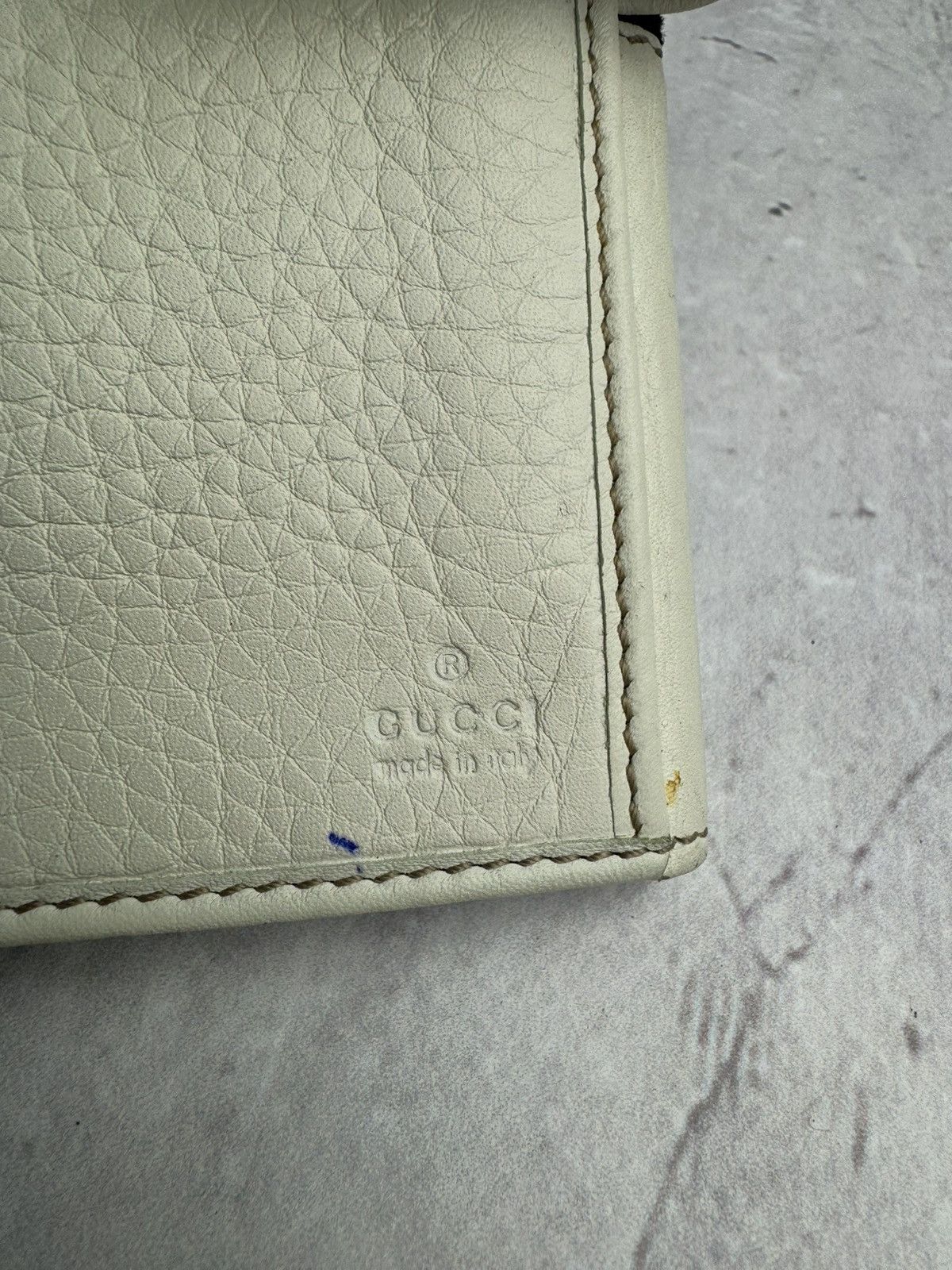 Gucci Gucci Wallet Vintage White Size ONE SIZE - 6 Thumbnail