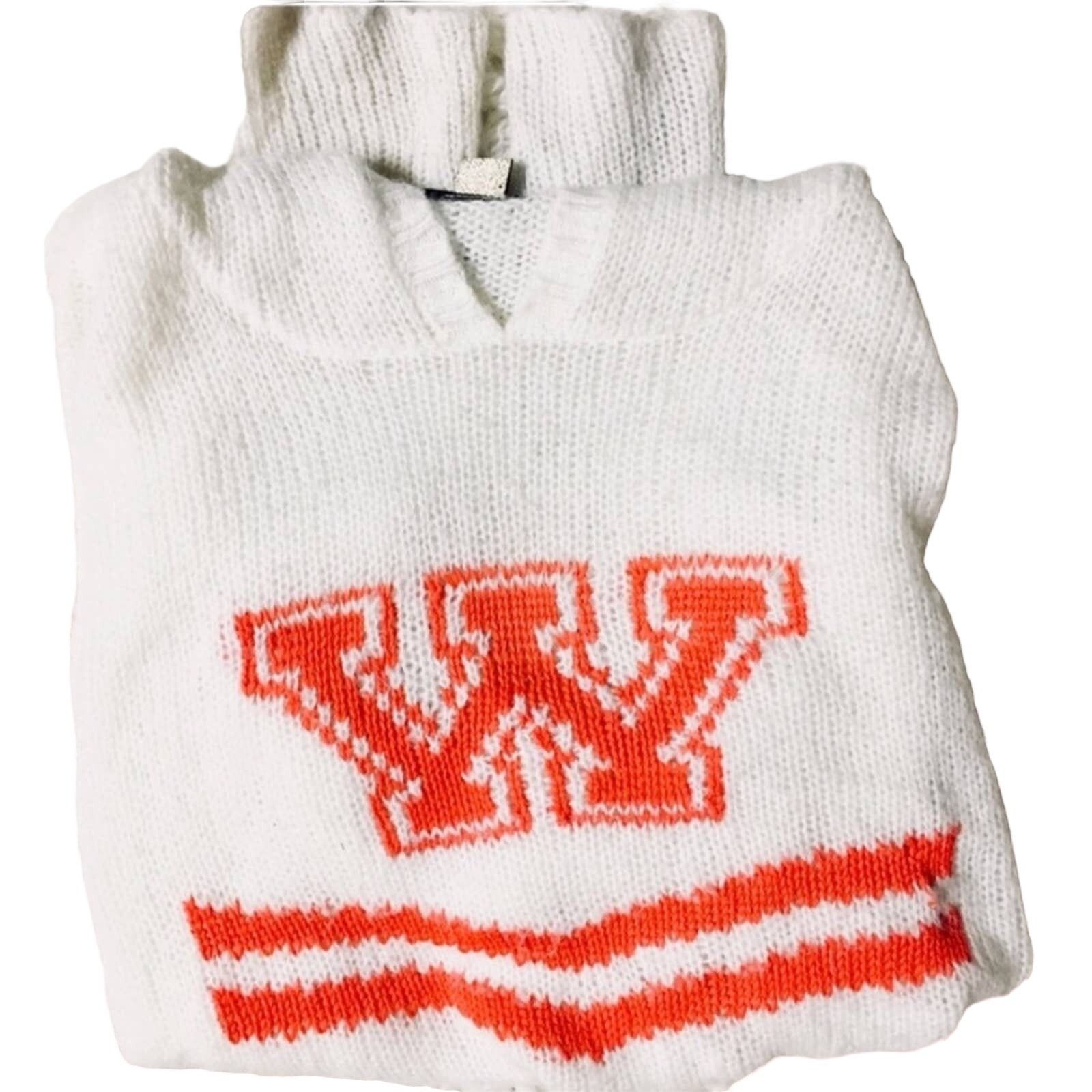 Wildfox WILDFOX White Label Orange Cheerleader Hoodie Crop Sweater Size M / US 6-8 / IT 42-44 - 6 Thumbnail