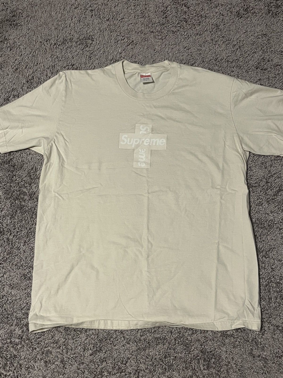 Supreme Cross Box Logo Tee (FW20) - $38