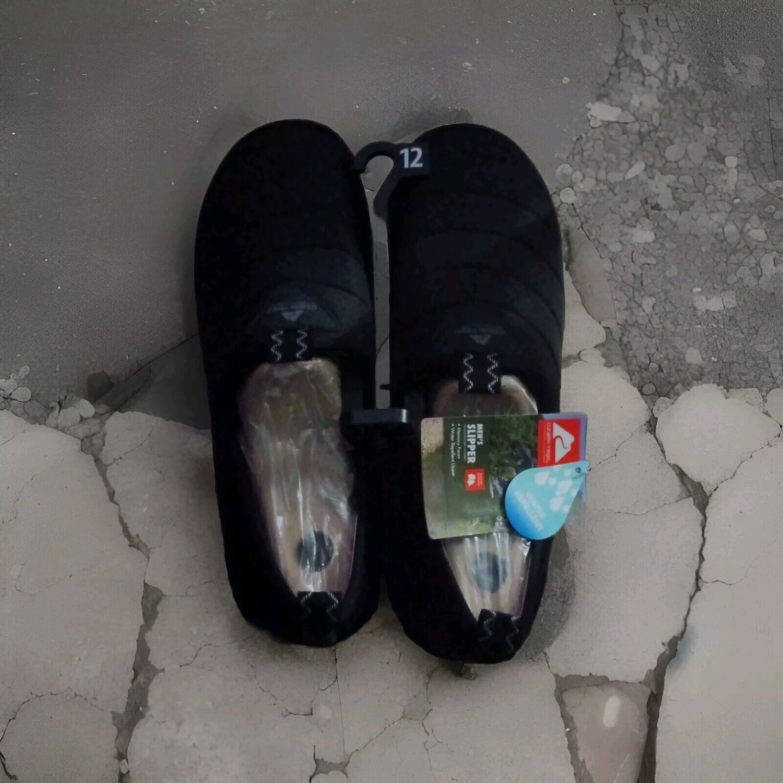 Other Ozark Trail Men's Black Memory Slip-on Slippers Size 12 Size US 12 / EU 45 - 1 Thumbnail