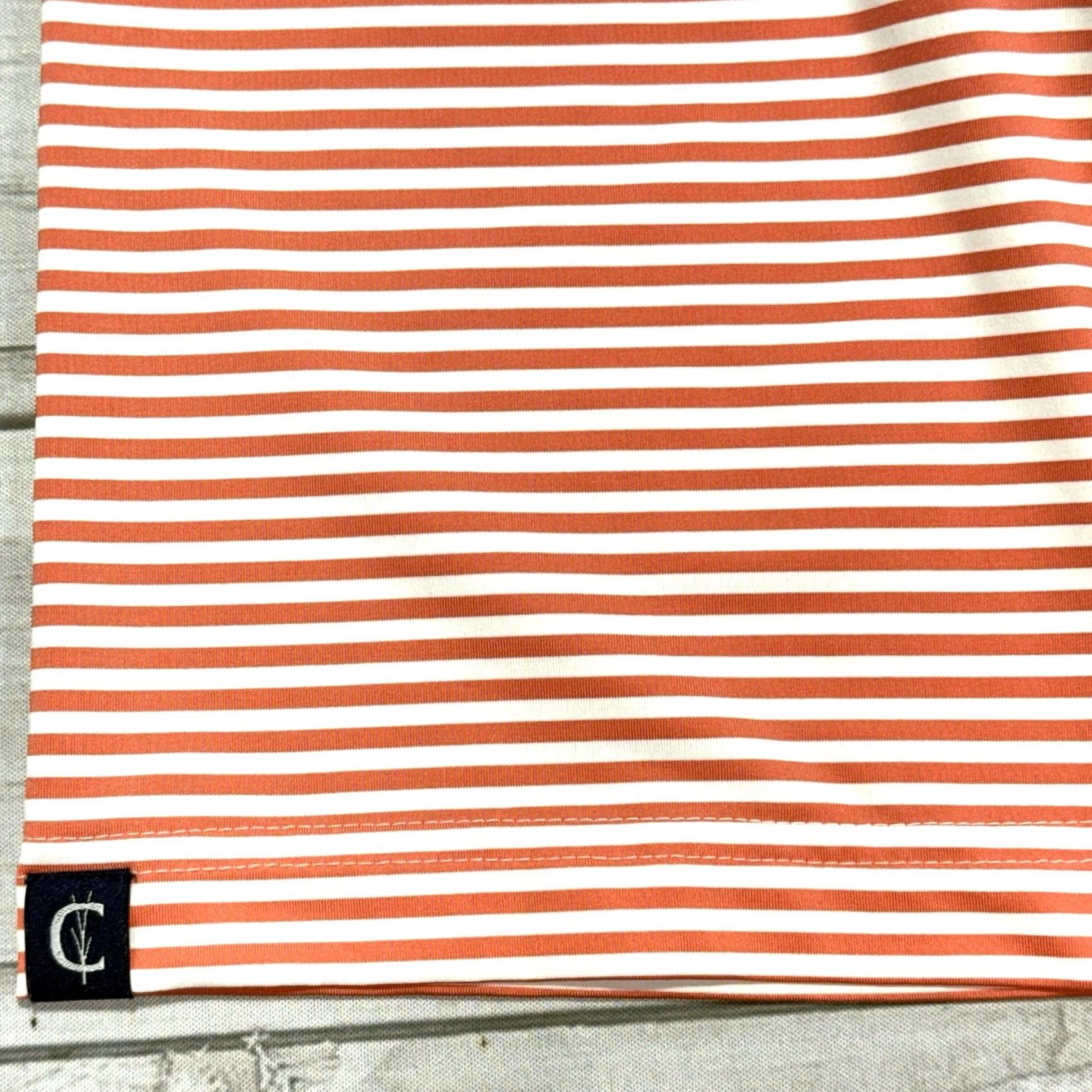 Vintage Criquet Polo Shirt Mens M Red White Striped Golf Waccabac Country Club Size US M / EU 48-50 / 2 - 5 Thumbnail