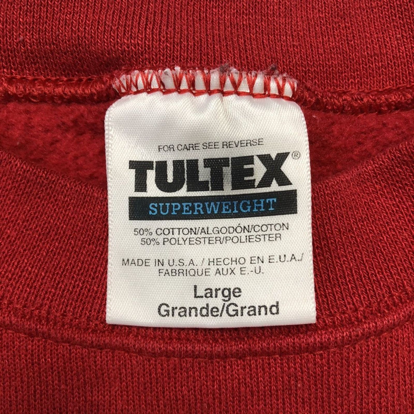 Vintage Vintage Tultex Blank Sweatshirt Faded 90s Pullover Crewneck Size US L / EU 52-54 / 3 - 3 Thumbnail