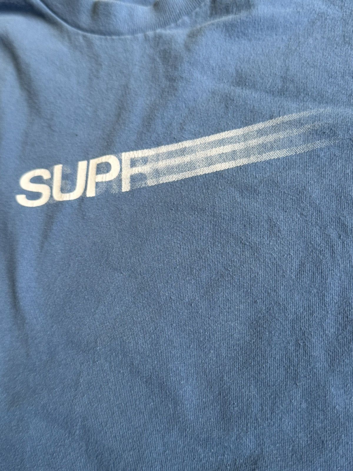 Supreme Supreme Motion Logo Tee – Faded Slate Blue Size US M / EU 48-50 / 2 - 3 Thumbnail
