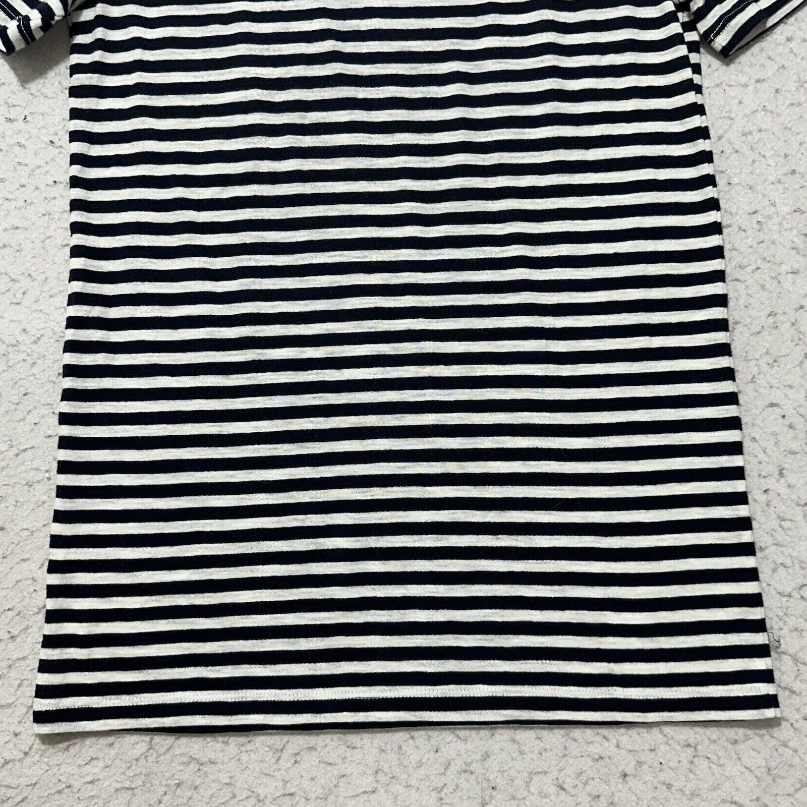 J.Crew J. Crew XS Blue White Striped T Shirt Glitter Crewneck Top Size XS / US 0-2 / IT 36-38 - 12 Thumbnail