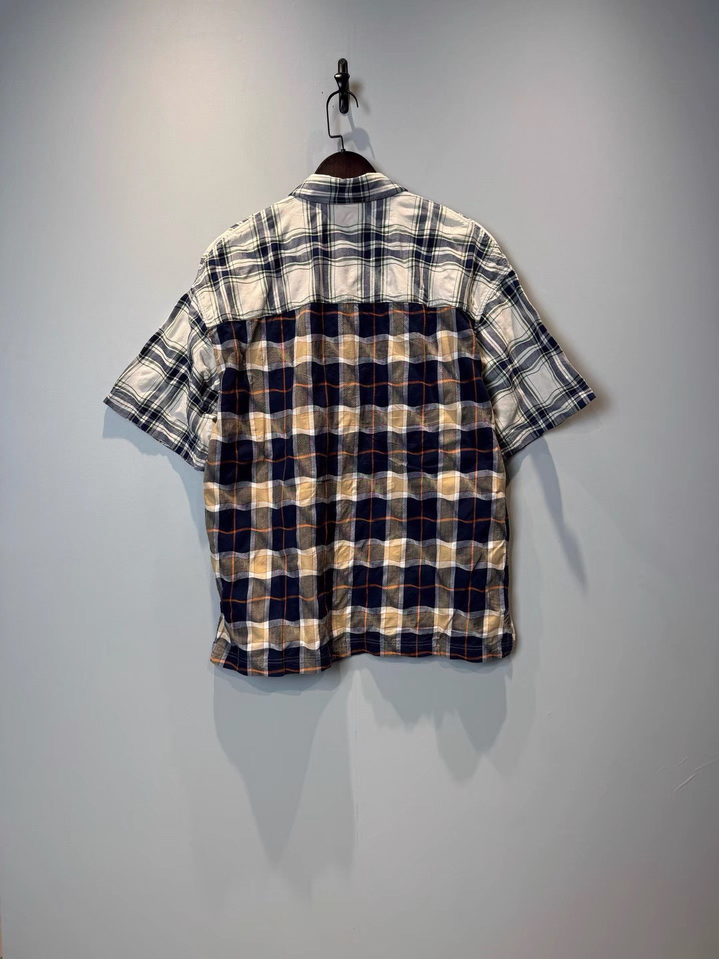 Loewe Loewe Checked Patchwork Short Sleeve Shirt K36 Size US M / EU 48-50 / 2 - 2 Thumbnail