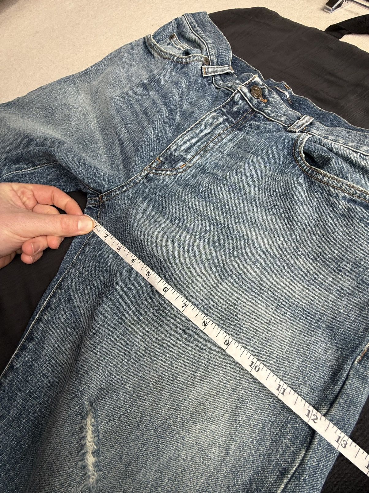 Saint Laurent Paris Saint Laurent ss16 selvedge d10 jeans surf sound 36 crash Size US 36 / EU 52 - 4 Thumbnail