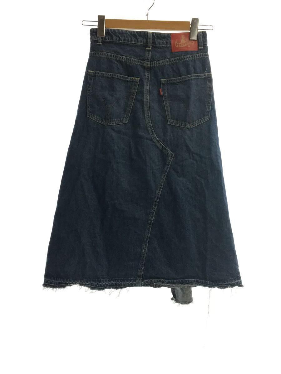 Hysteric Glamour Pleated Belt Wrap Denim Skirt Size 24" / US 00 / IT 34 - 2 Thumbnail