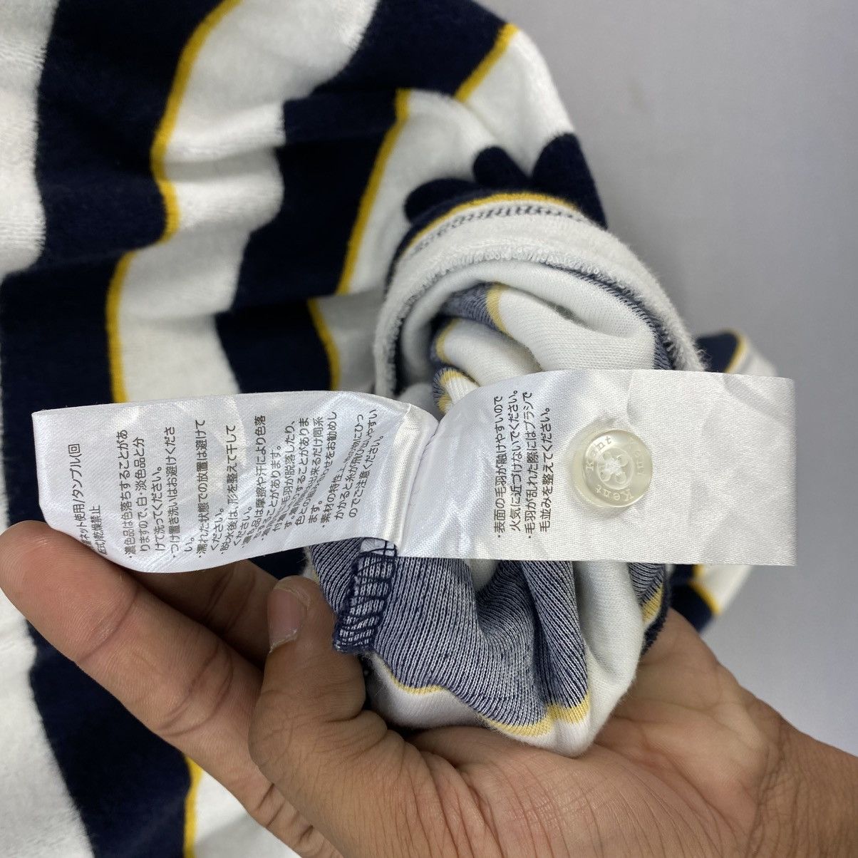 Japanese Brand Vintage Kent In tradition Half Button Stripe Design Size US S / EU 44-46 / 1 - 12 Thumbnail