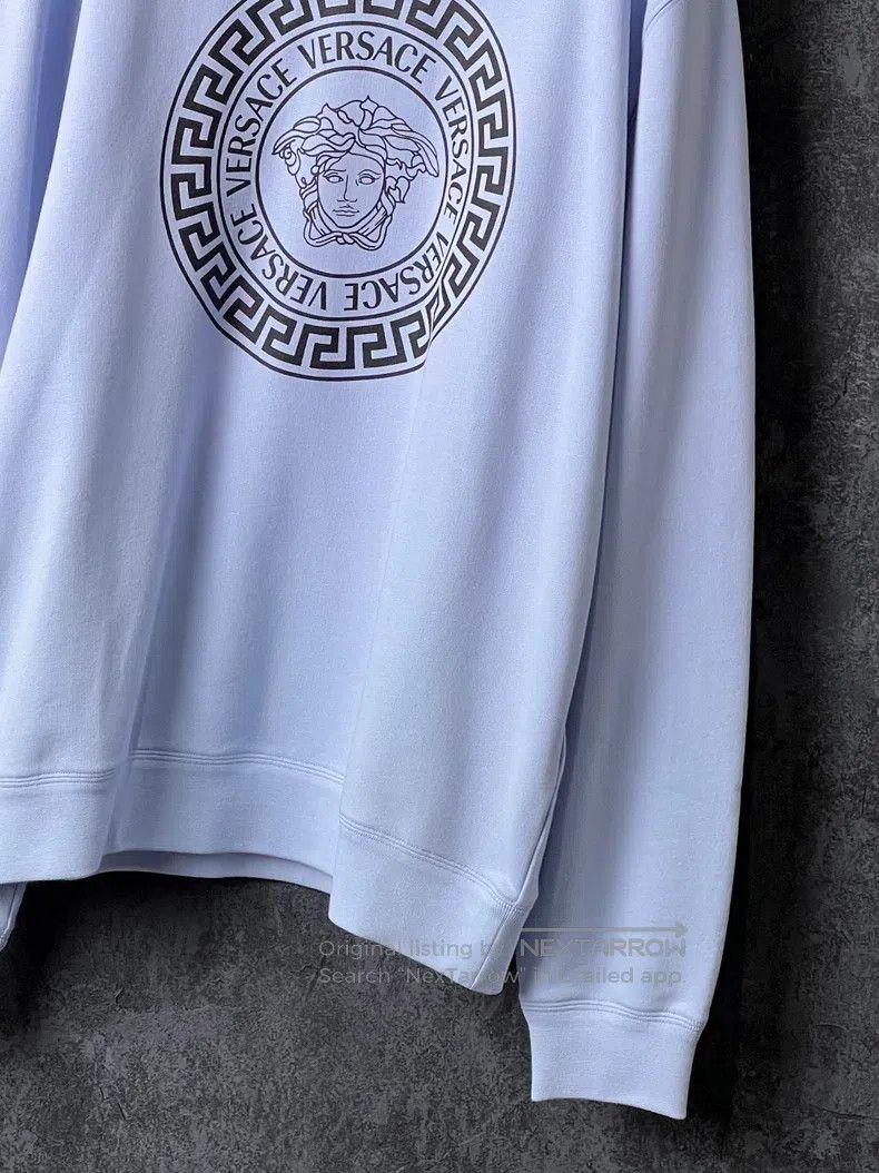 Versace Versace Light blue multi-element print cotton sweatshirt Size US S / EU 44-46 / 1 - 4 Thumbnail