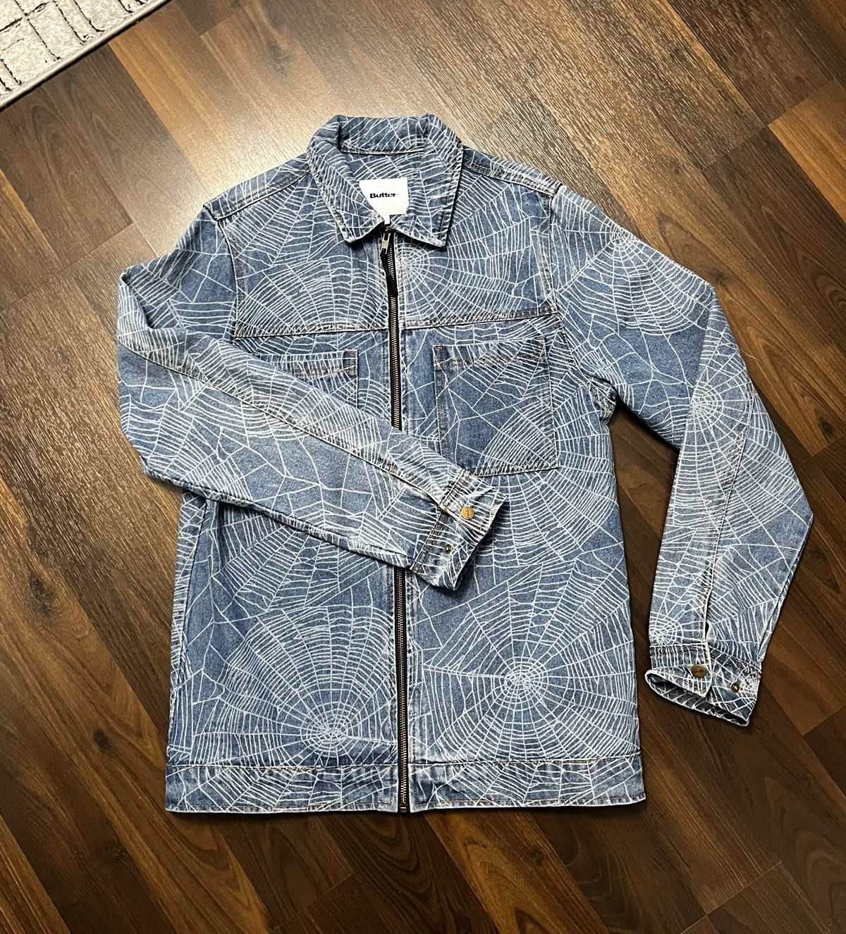 Butter Goods Spider Web Denim Jacket SS22 Size US S / EU 44-46 / 1 - 1 Thumbnail