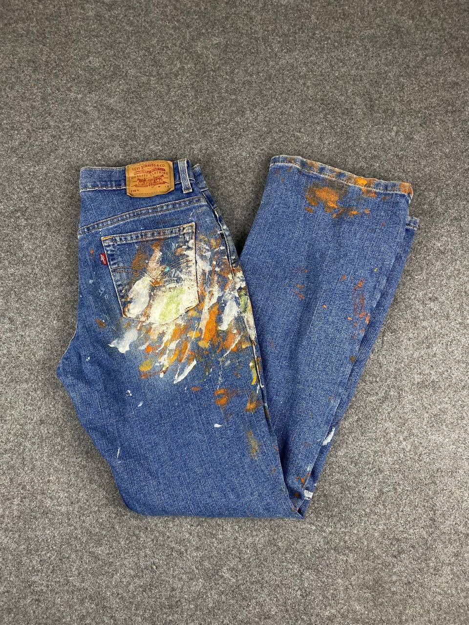 Levi's vintage levis 515 paint splatter bootcut denim nice design Size US 30 / EU 46 - 2 Thumbnail