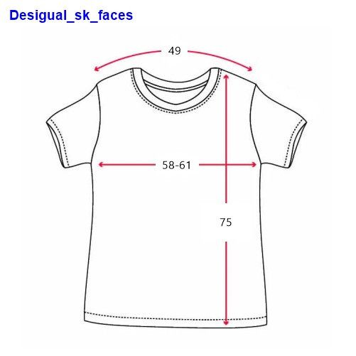 Desigual Desigual Faces Abstract Graphic T-Shirt Red Cotton Mens XL Size US XL / EU 56 / 4 - 2 Thumbnail