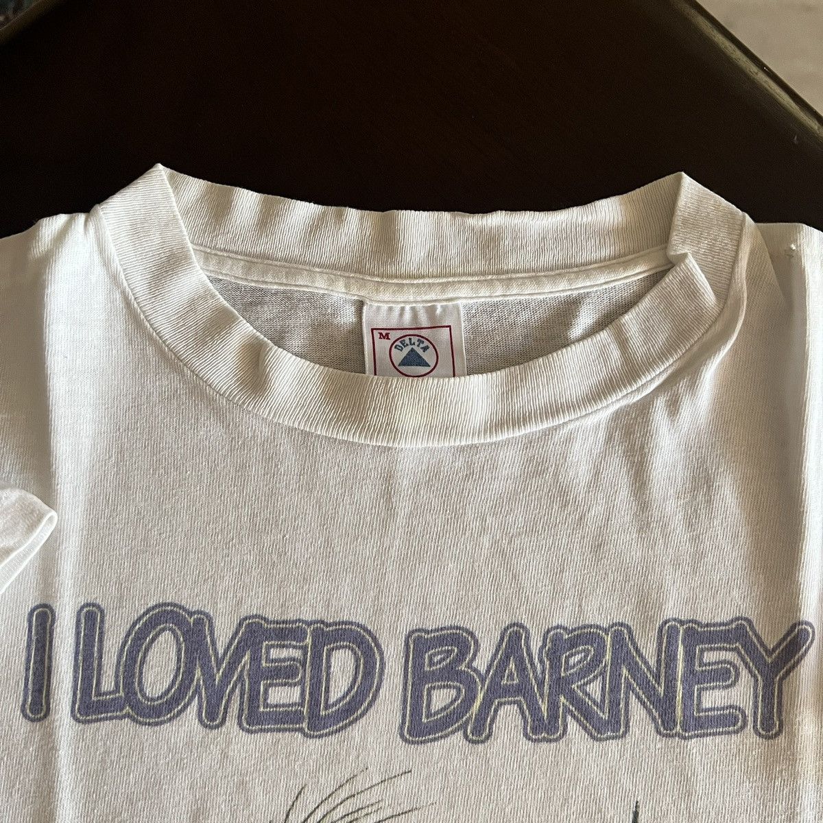Vintage Vintage 90s T-Rex “ I loved Barney” parody. Size US M / EU 48-50 / 2 - 6 Thumbnail
